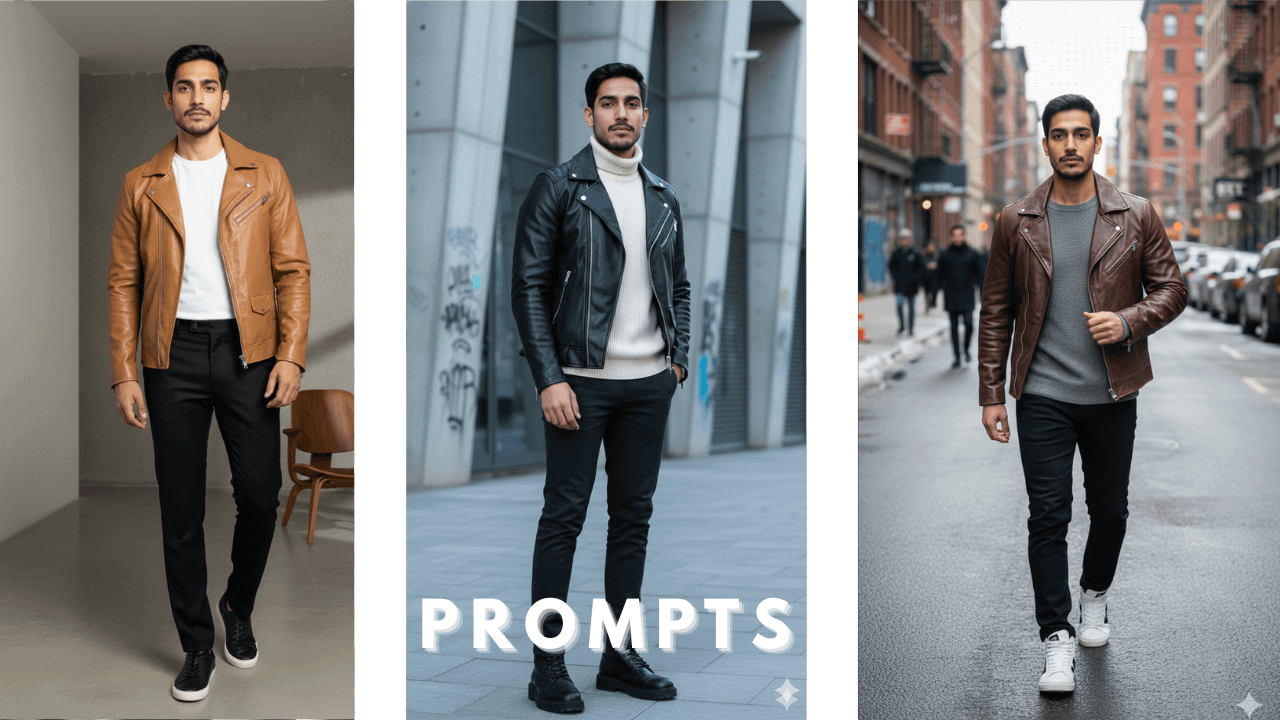 Ultra-Realistic Winter Leather Jacket AI Photo Editing Prompts (2026 Guide)